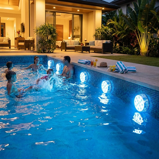 Sollievo Submersible LED Pool Lights lifestyle
