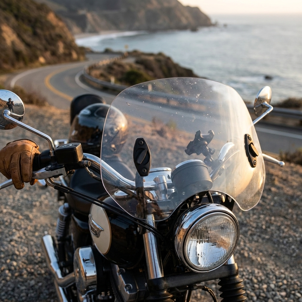 Sollievo Motorcycle Windshield Extension lifestyle