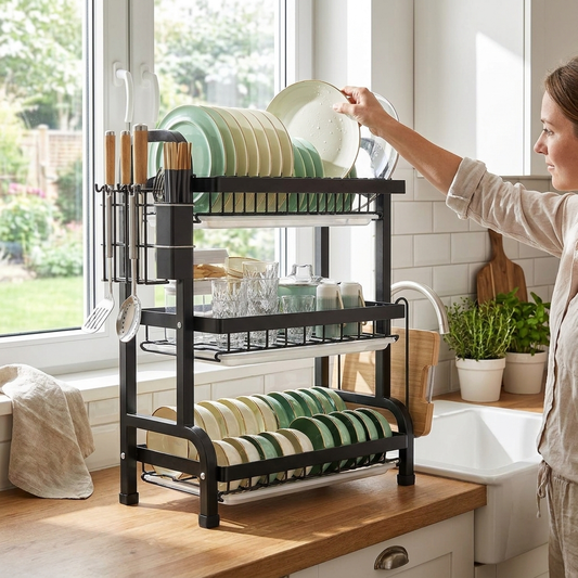 Sollievo Multi-Level Dish Rack lifestyle