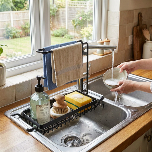 Sollievo Adjustable Sink Rack lifestyle