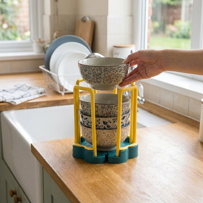 Sollievo Adjustable Dish Drying Rack lifestyle