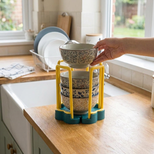 Sollievo Adjustable Dish Drying Rack lifestyle