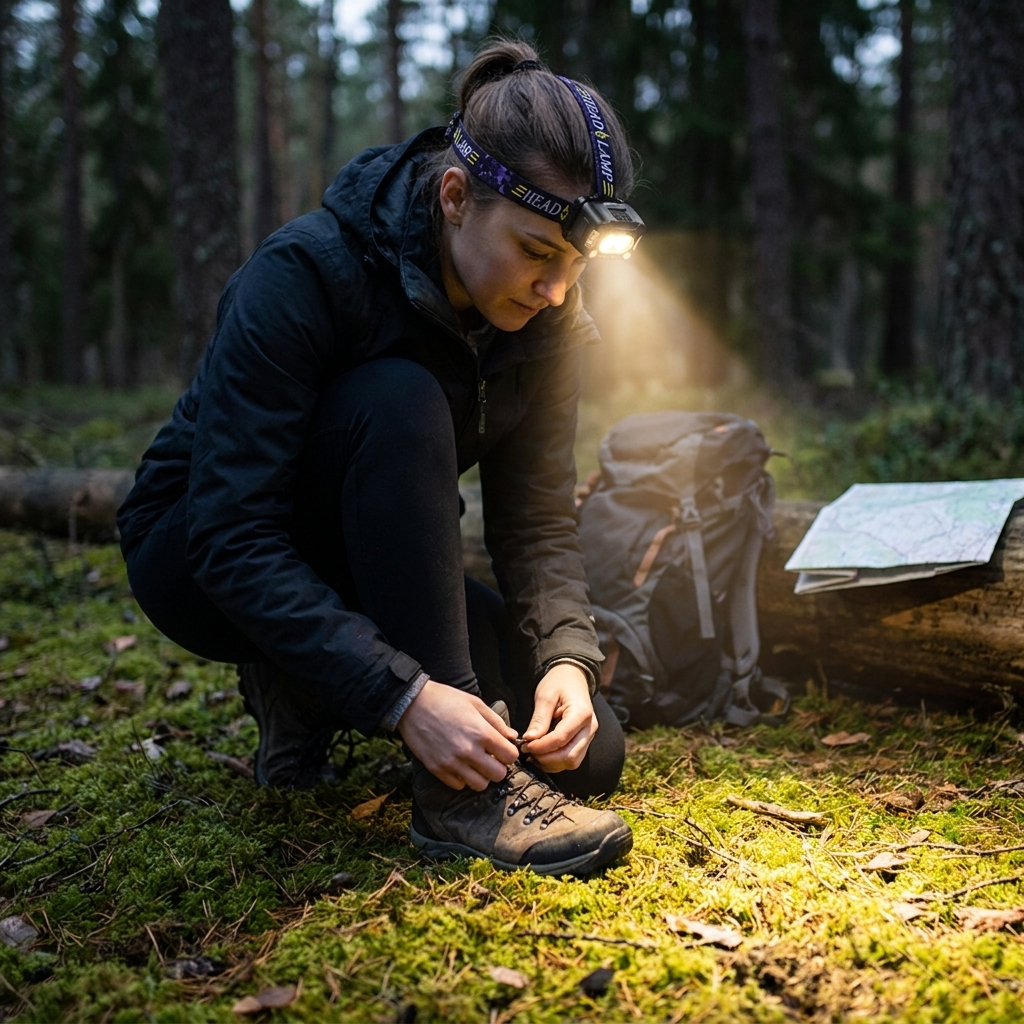 Sollievo USB Rechargeable Headlamp lifestyle