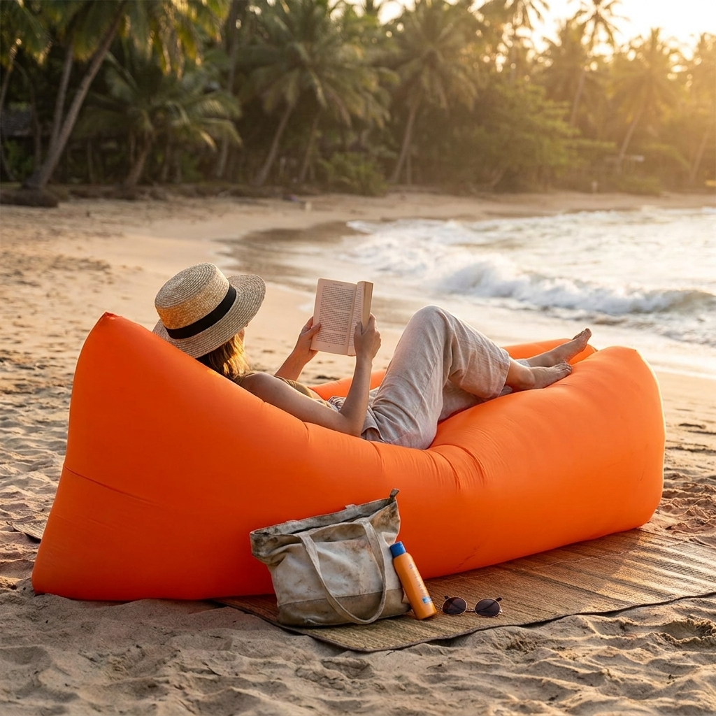 Sollievo Outdoor Air Lounger lifestyle