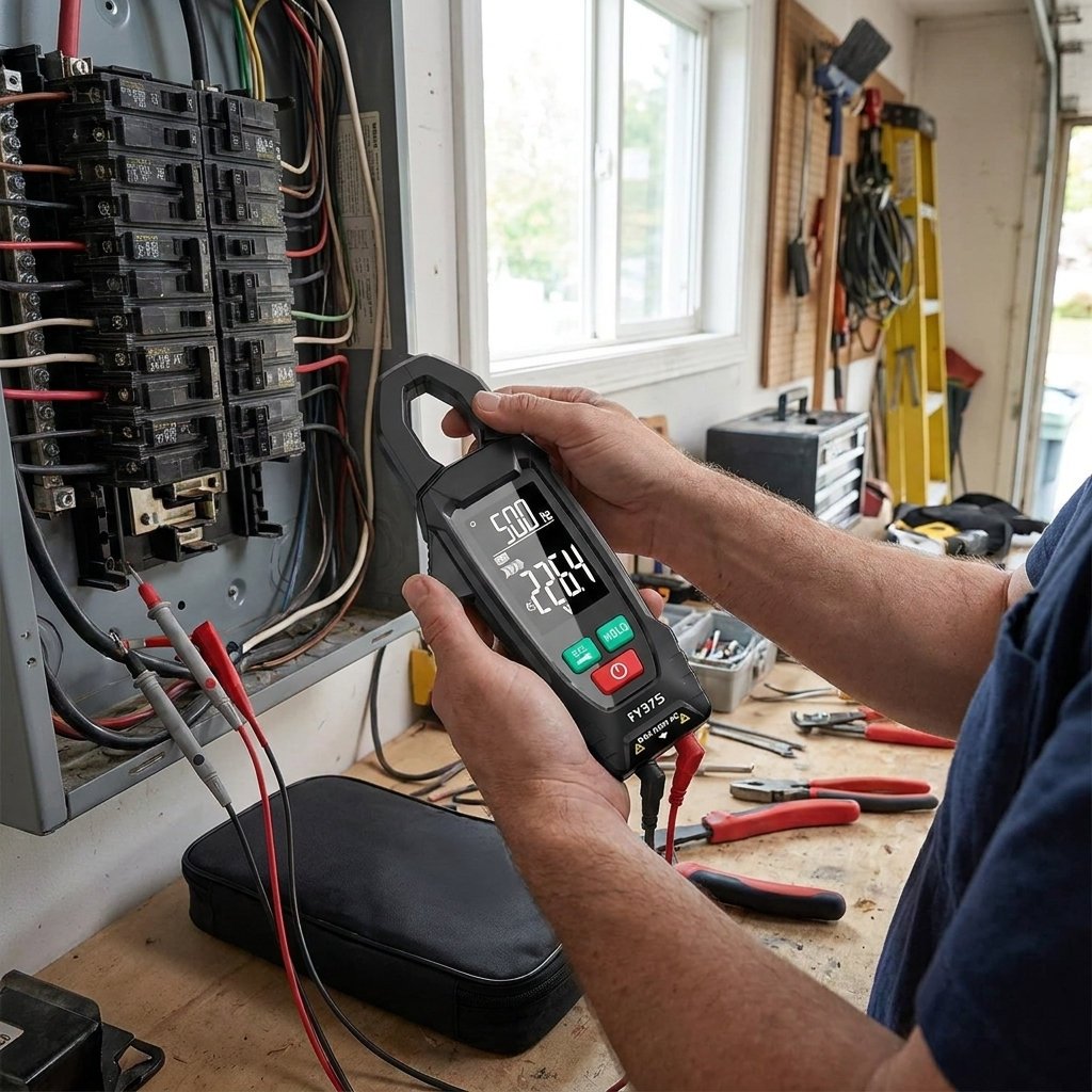 Sollievo AC/DC Clamp Meter lifestyle