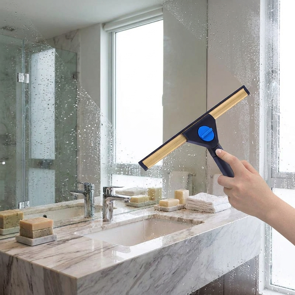 Sollievo Window and Shower Squeegee lifestyle