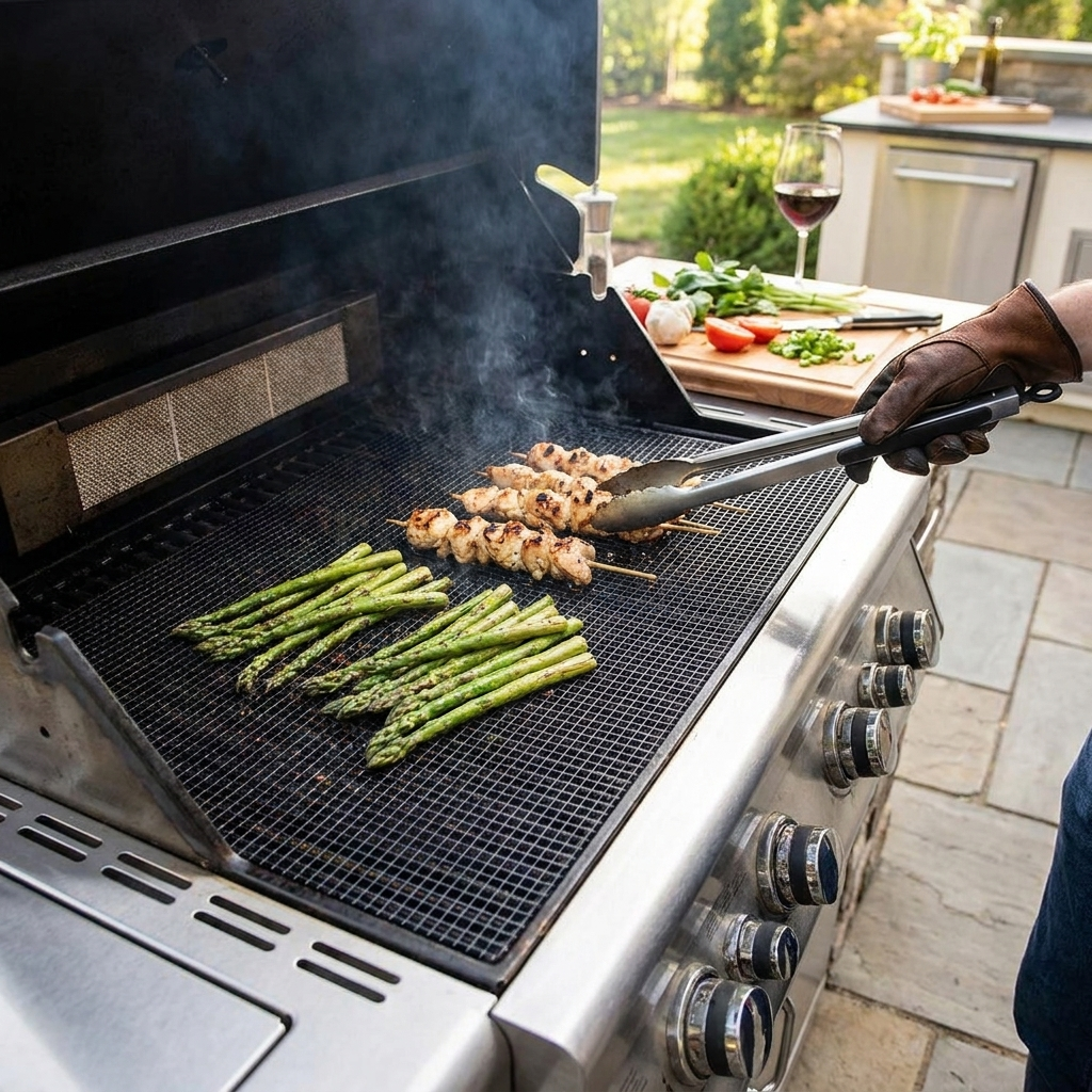 Sollievo Non-Stick BBQ Grill Mesh Mat
