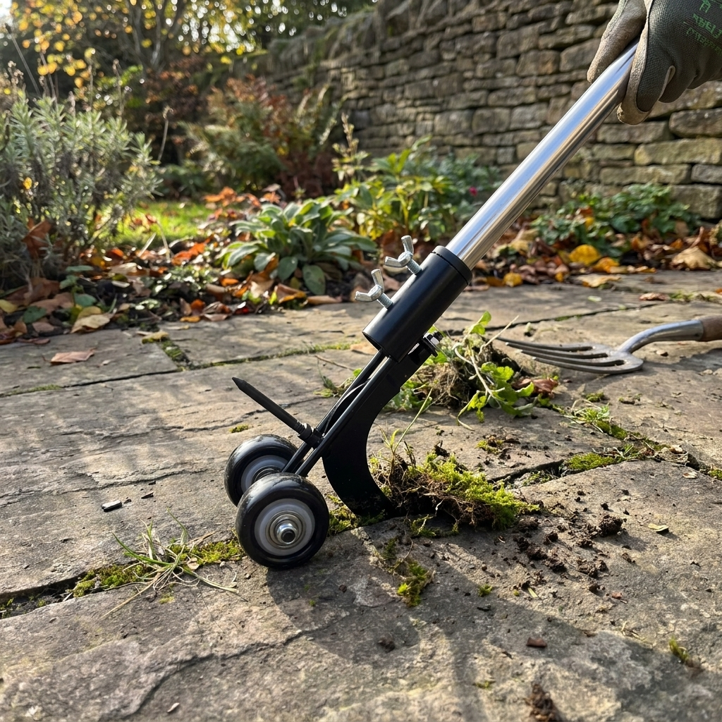 Sollievo Adjustable Weed Puller Tool for Garden Crevices