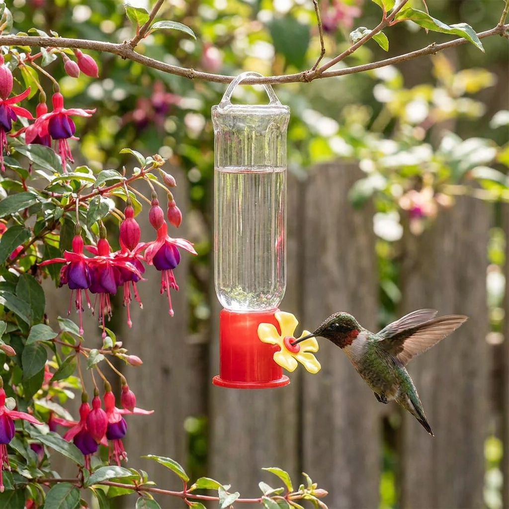 Sollievo Leak-Proof Plastic Hummingbird Feeder
