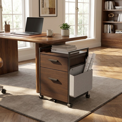 Sollievo 23" Rolling File Cabinet with Drawer