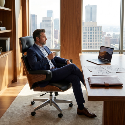 Sollievo Mathias Napa Leather Executive Office Chair