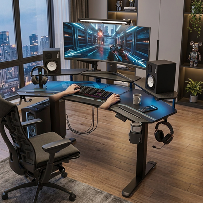 Sollievo Aero Pro Wing-Shaped Standing Desk, 63" x 23"