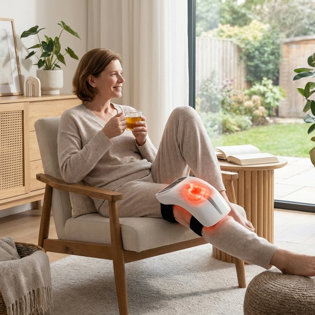 Cordless Knee Wrap with Heat, Vibration & LED Light - 5504