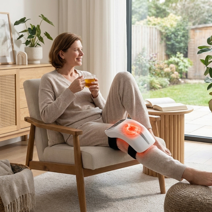 Cordless Knee Wrap with Heat, Vibration & LED Light - 5504