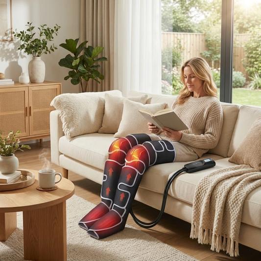 Air Compression Leg Wrap with Heat