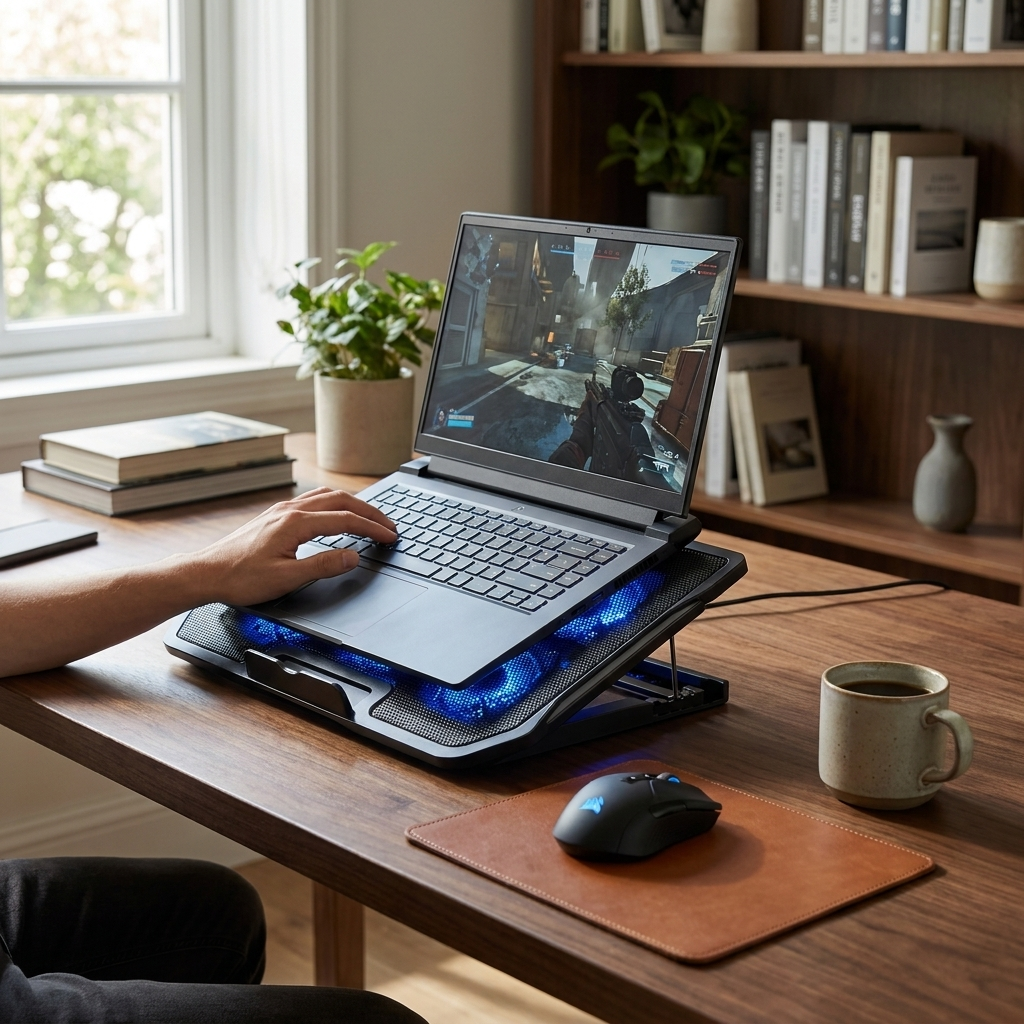 6-Fan Laptop Cooling Pad