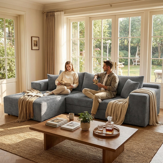 L-Shape Chaise Cloud Sofa