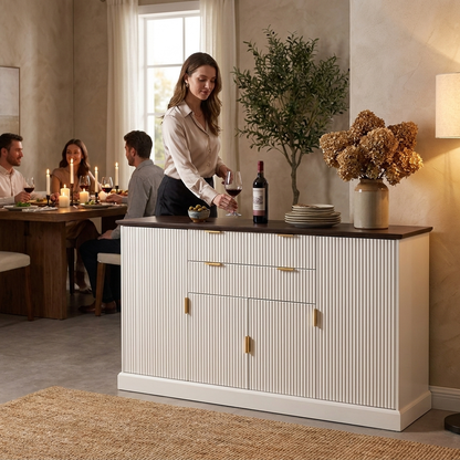 Rustic Wooden Coffee Bar