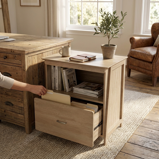 Ark EL, 29" Display File Storage Cabinet, Oak