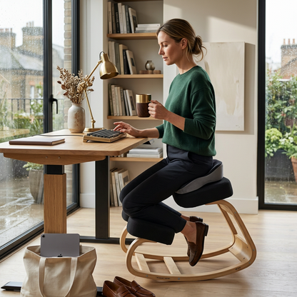 Wooden Kneeling Chair Bundle - Essential (Black)