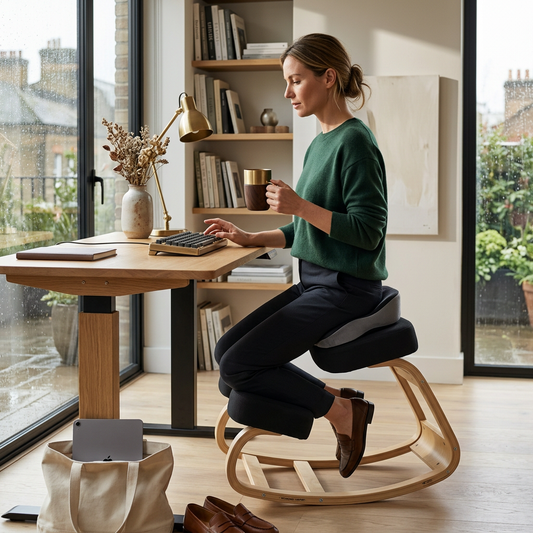 Wooden Kneeling Chair Bundle - Essential (Black)