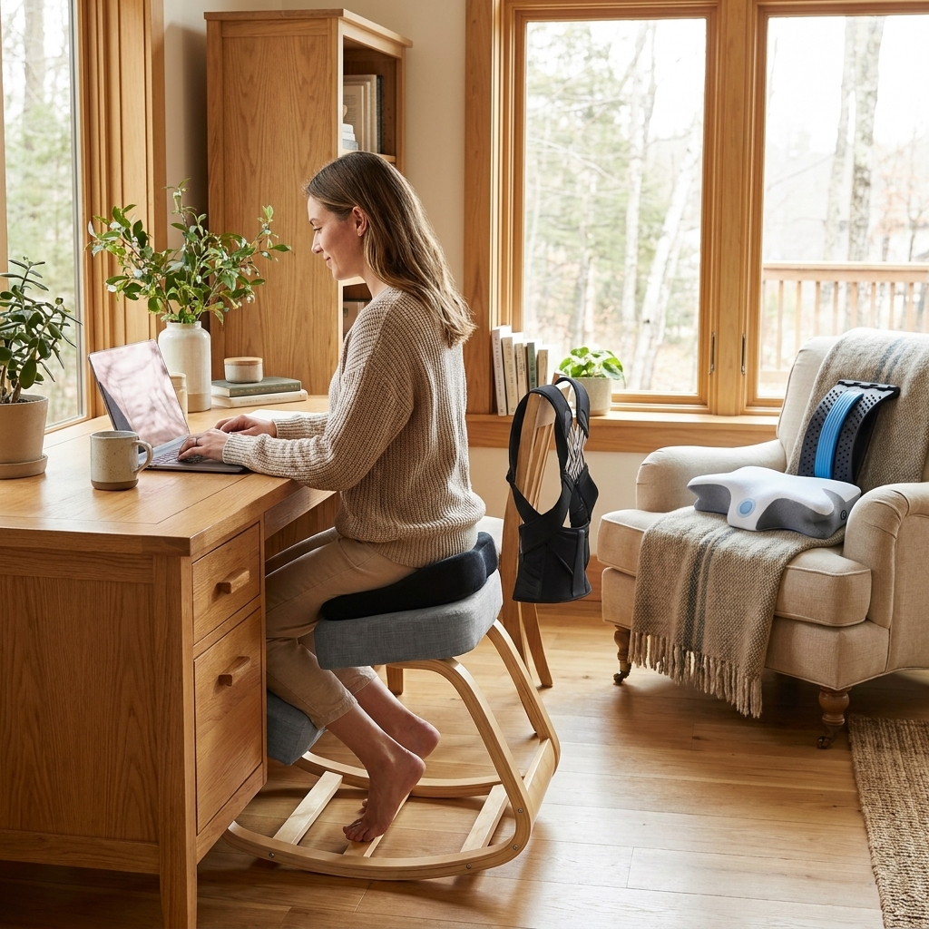 Wooden Kneeling Chair Bundle - Ultimate (Grey)