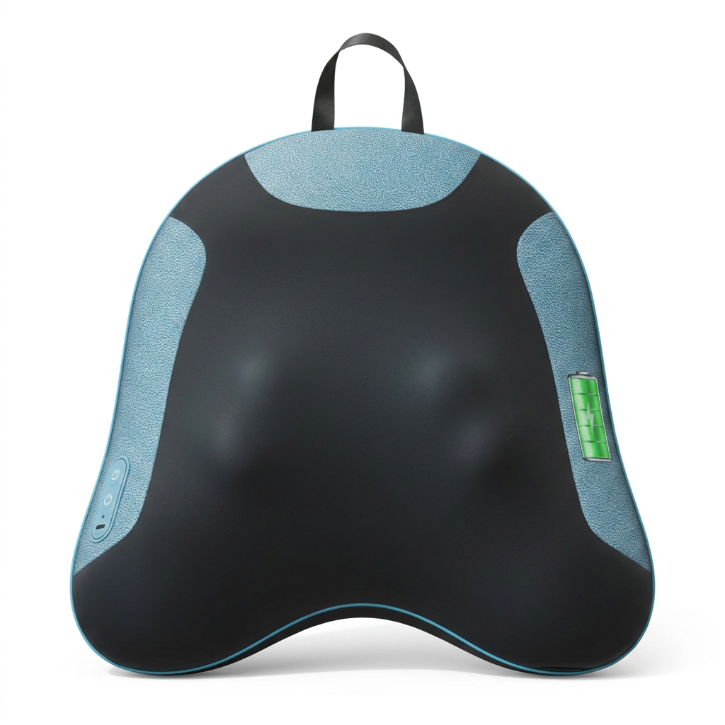 Cordless Lower Back Massager with Heat - white background