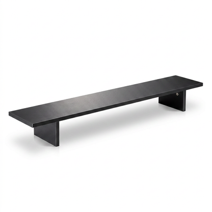 Sollievo Carbon Fiber Dual Monitor Stand, White Background Studio Shot