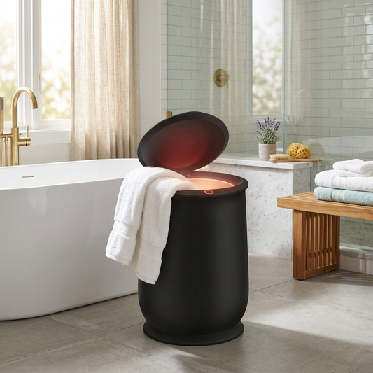 Sollievo Hot Towel Warmer, Bathroom Lifestyle