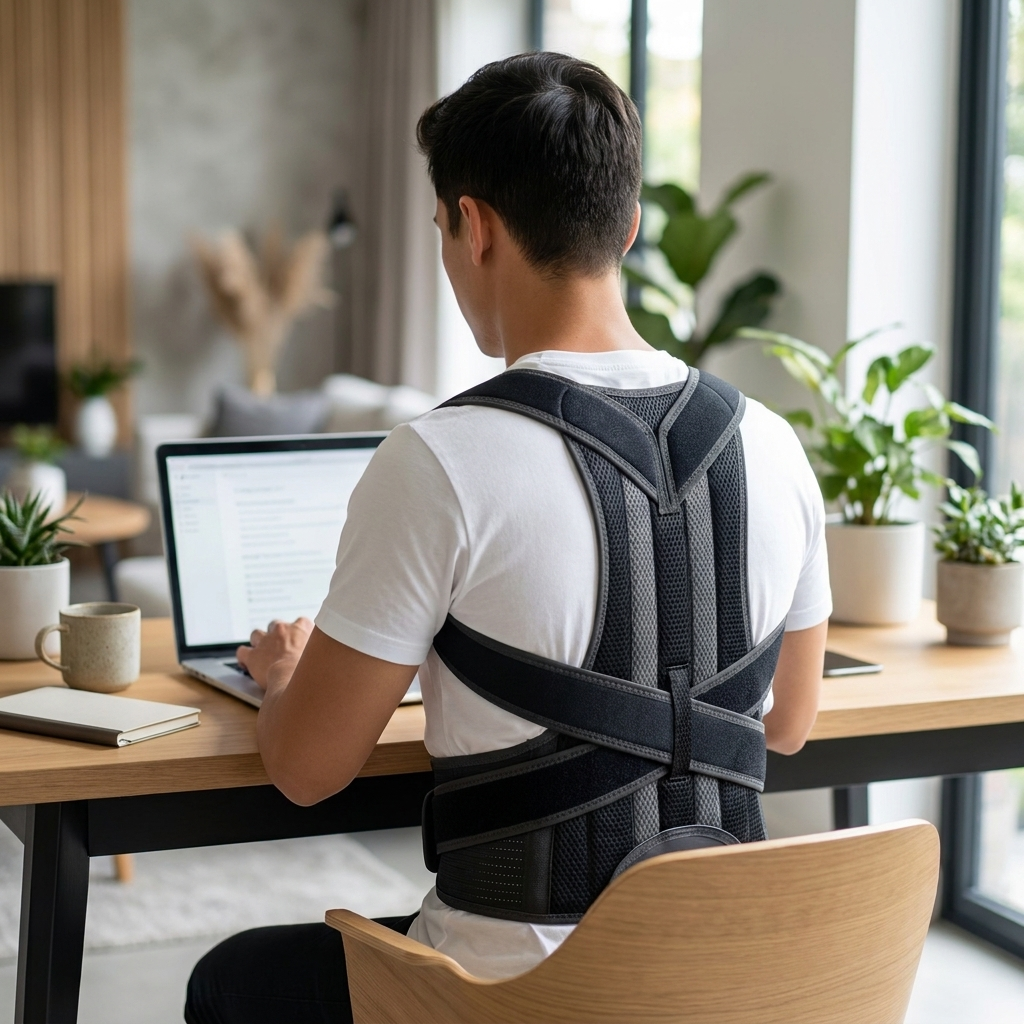 Sollievo Complete Back Care Support Brace, Desk Lifestyle