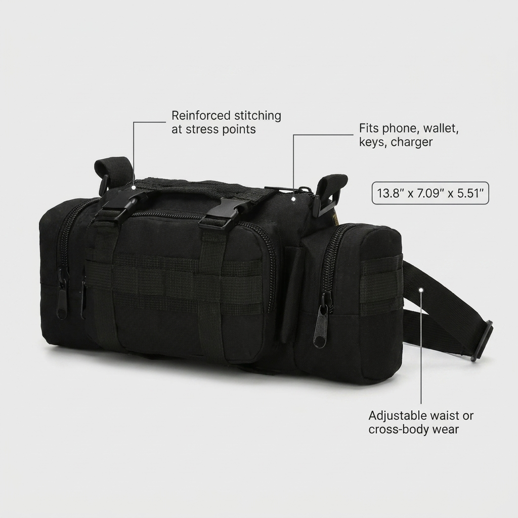 Sollievo Waist Bag - Specs and evidence