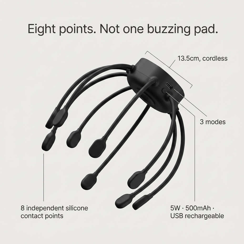 Sollievo Cordless Head Massager - Specs and evidence