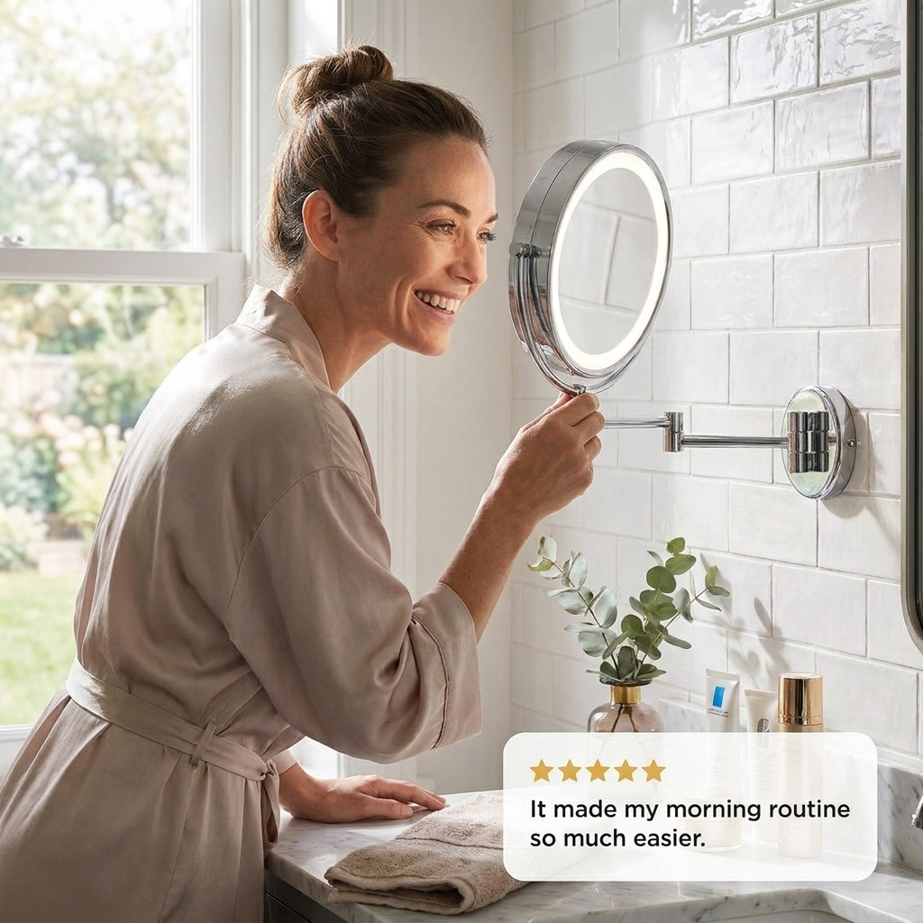 Sollievo LED Magnifying Mirror - Customer testimonial