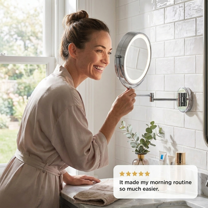 Sollievo LED Magnifying Mirror - Customer testimonial