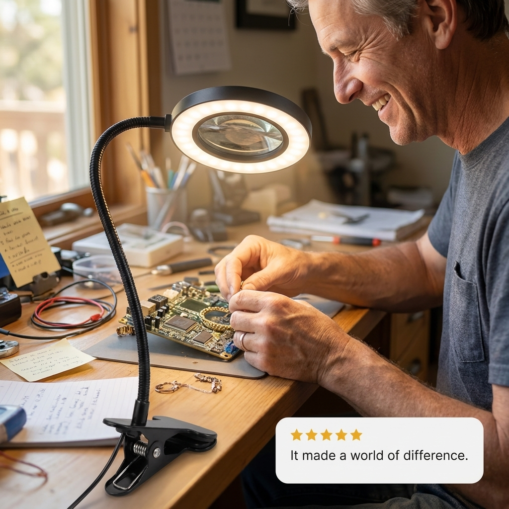 Sollievo LED Magnifying Glass - Customer testimonial