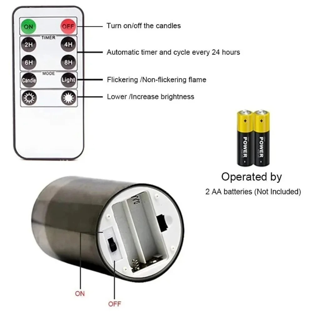 Sollievo Flameless LED Candles with Remote