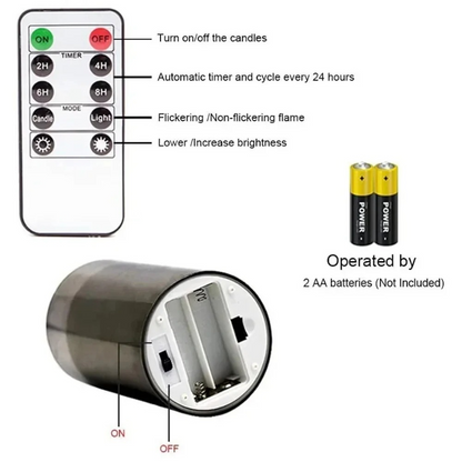 Sollievo Flameless LED Candles with Remote