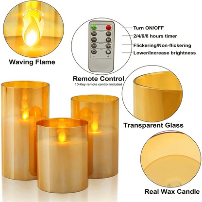 Sollievo Flameless LED Candles with Remote