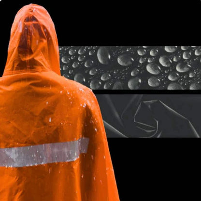 Sollievo Packable Rain Poncho for Outdoor Coverage