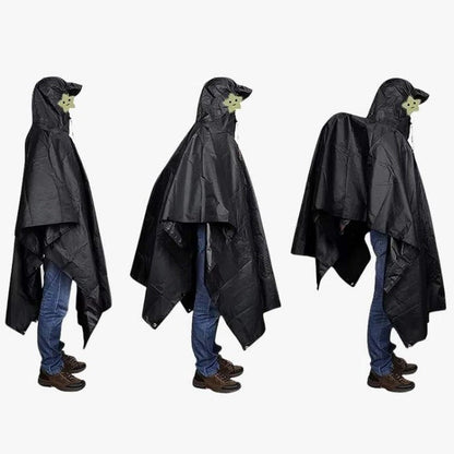 Sollievo Packable Rain Poncho for Outdoor Coverage