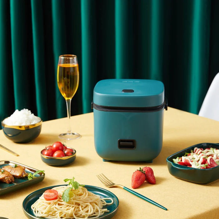 Sollievo Mini Rice Cooker with Steamer Tray
