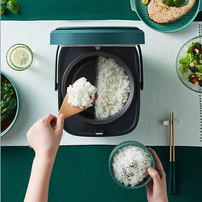Sollievo Mini Rice Cooker with Steamer Tray