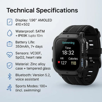 Sollievo Waterproof Sports Watch