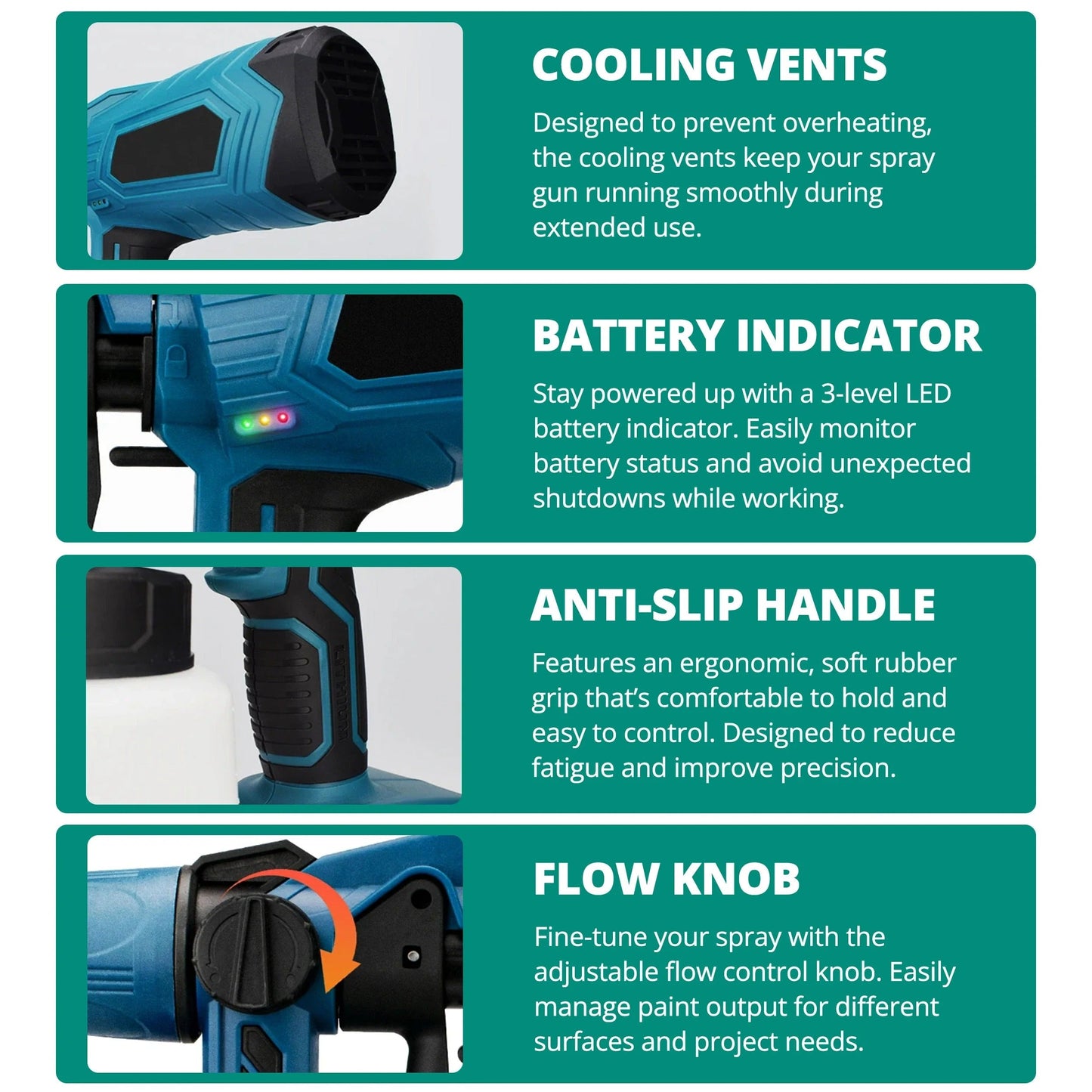 Sollievo Cordless Paint Sprayer