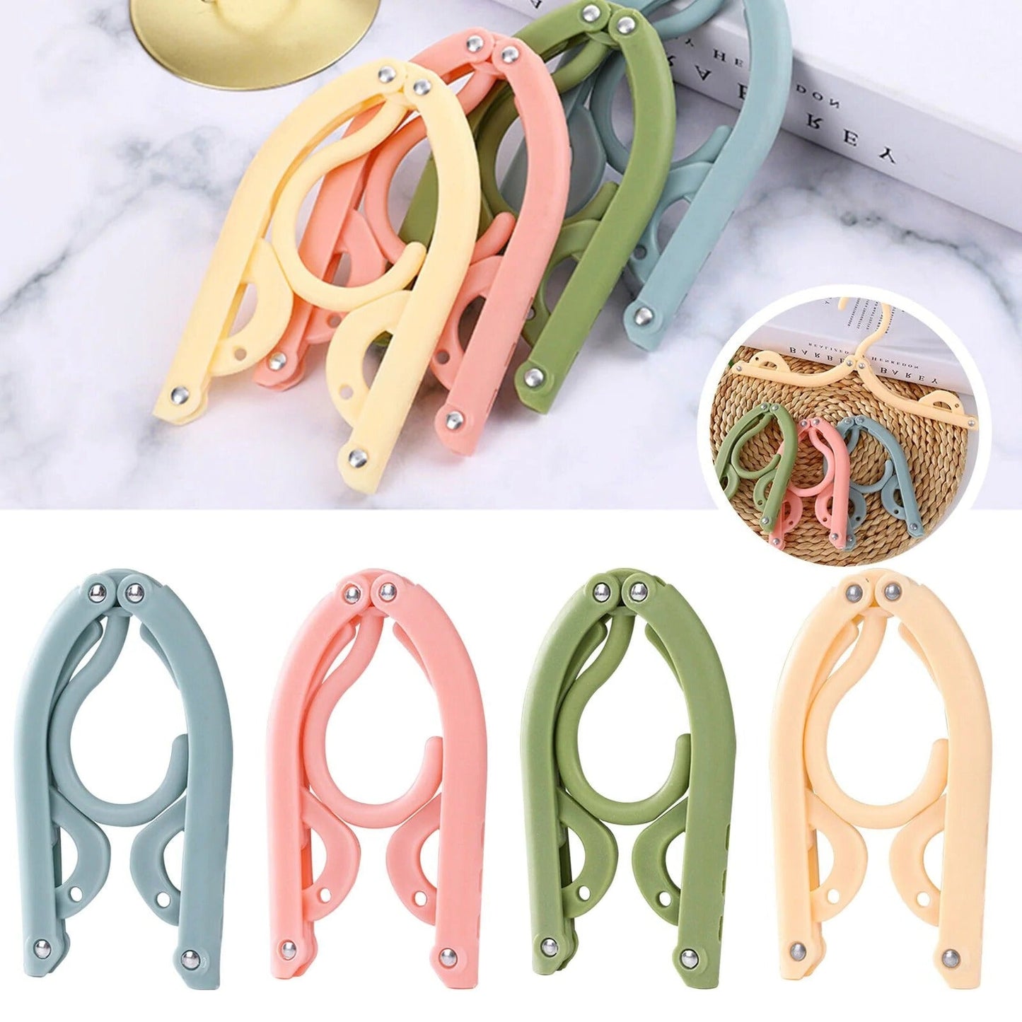Sollievo Foldable Travel Clothes Hanger