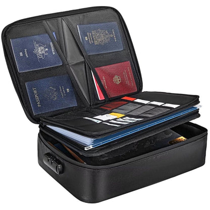 Sollievo Waterproof Fireproof Document Safe Bag