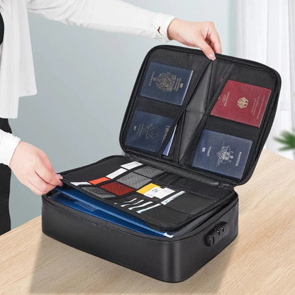 Sollievo Waterproof Fireproof Document Safe Bag