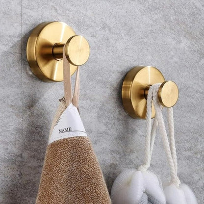 Sollievo Twist-Lock Suction Wall Hooks, 2-Pack