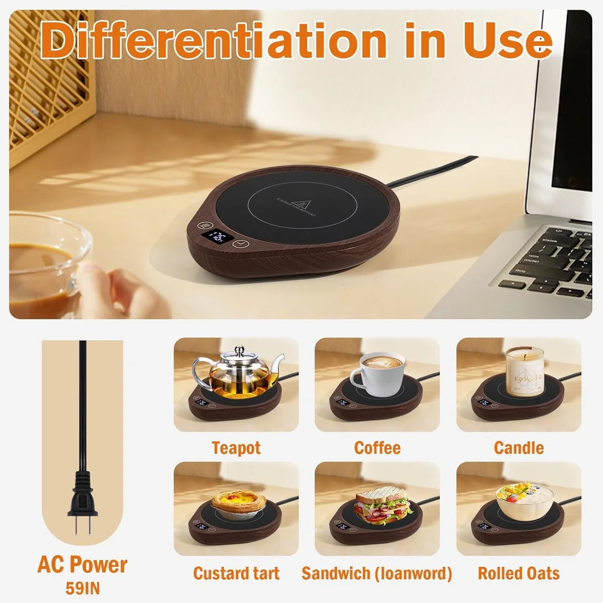 Sollievo Smart Coffee Mug Warmer Set
