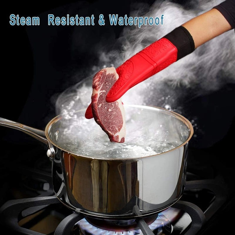 Sollievo Extended-Cuff Heat-Resistant Oven Gloves